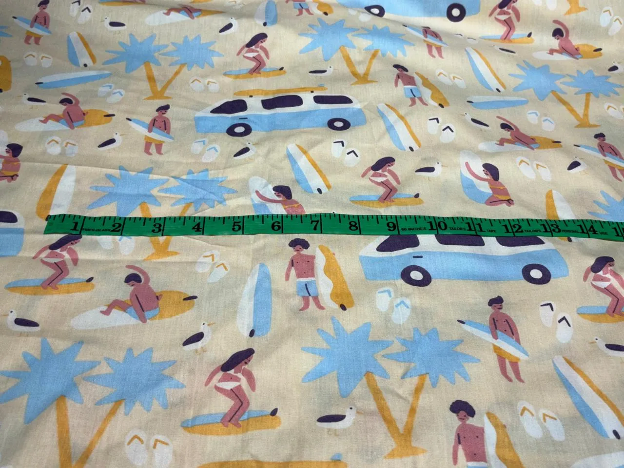 100% Cotton Poplin  Beach Prints 58" wide available in 4 prints bright orange flowers, / bird ,red with blue skates and the beach scene