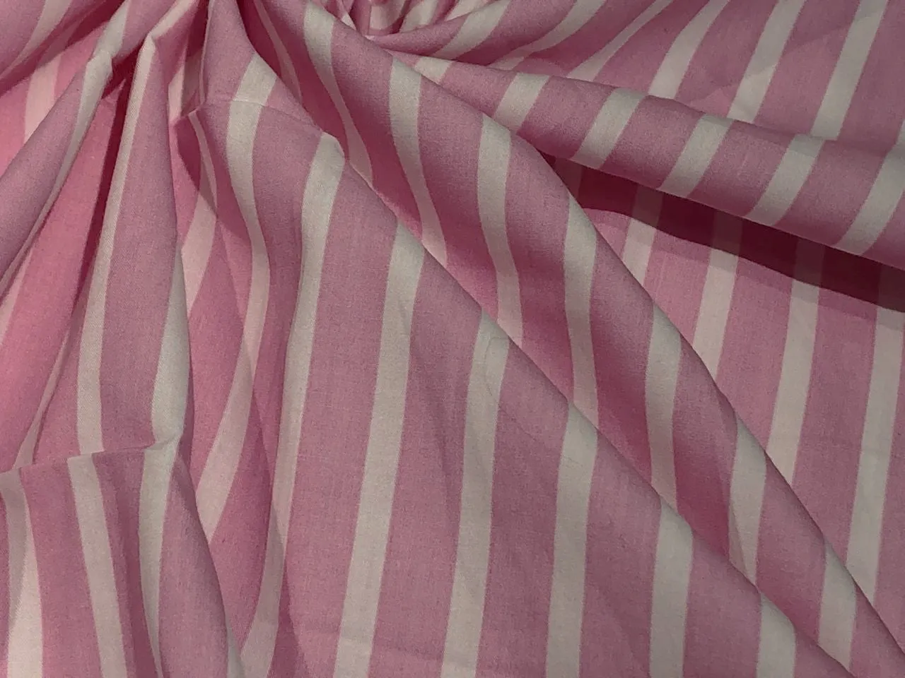 100% Cotton Poplin STRIPES  58" wide AVAILABLE IN 4 COLORS bright blue/sky blue/pink and baby blue