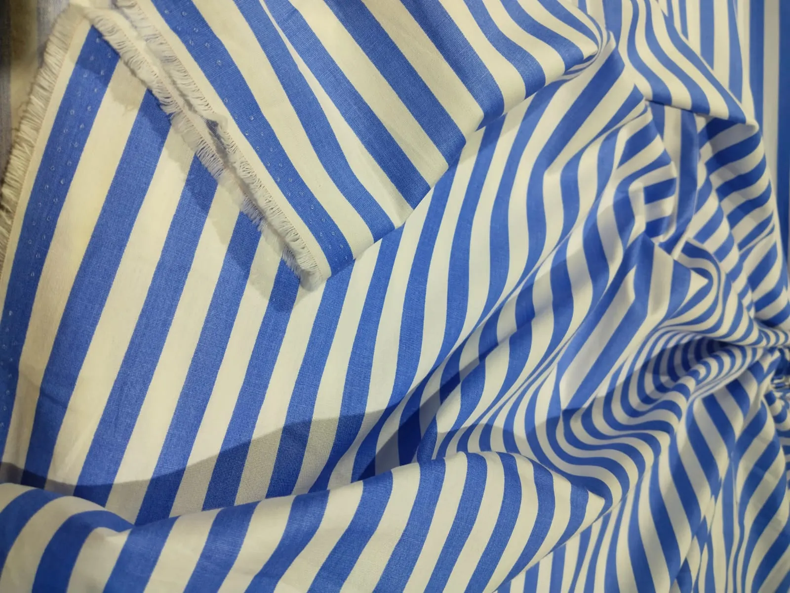 100% Cotton Poplin STRIPES  58" wide AVAILABLE IN 4 COLORS bright blue/sky blue/pink and baby blue