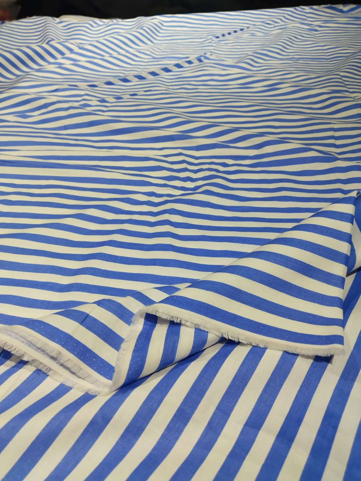 100% Cotton Poplin STRIPES  58" wide AVAILABLE IN 4 COLORS bright blue/sky blue/pink and baby blue