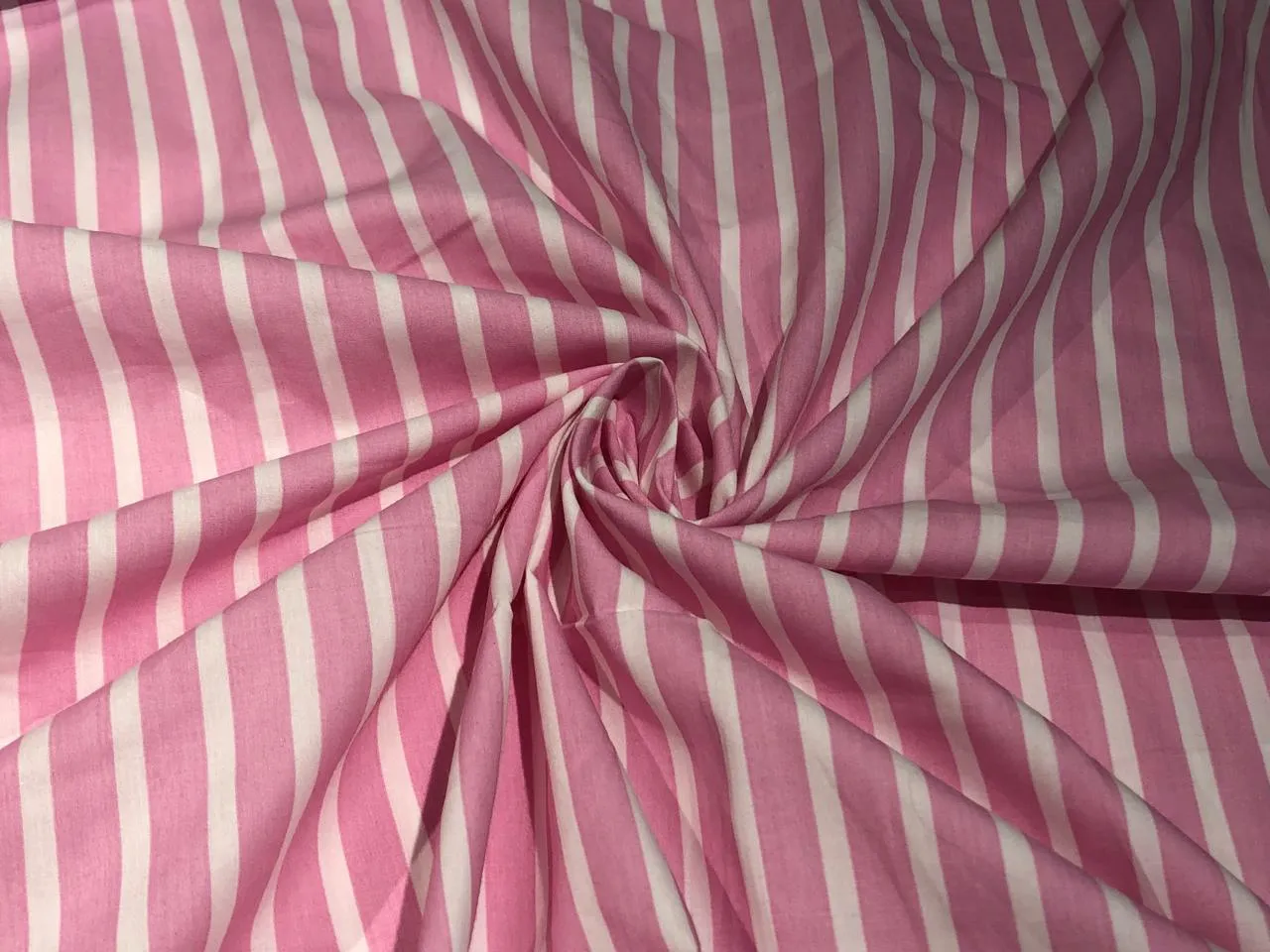 100% Cotton Poplin STRIPES  58" wide AVAILABLE IN 4 COLORS bright blue/sky blue/pink and baby blue