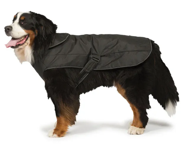 2-in-1 Black Waterproof Harness Dog Coat by Danish Design