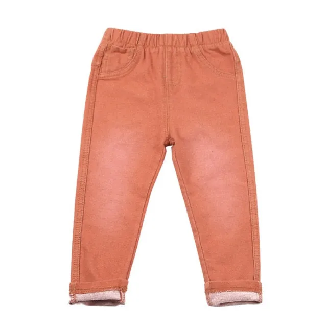 4 Colors Denim Pants And Cotton Trousers For Unisex Kids