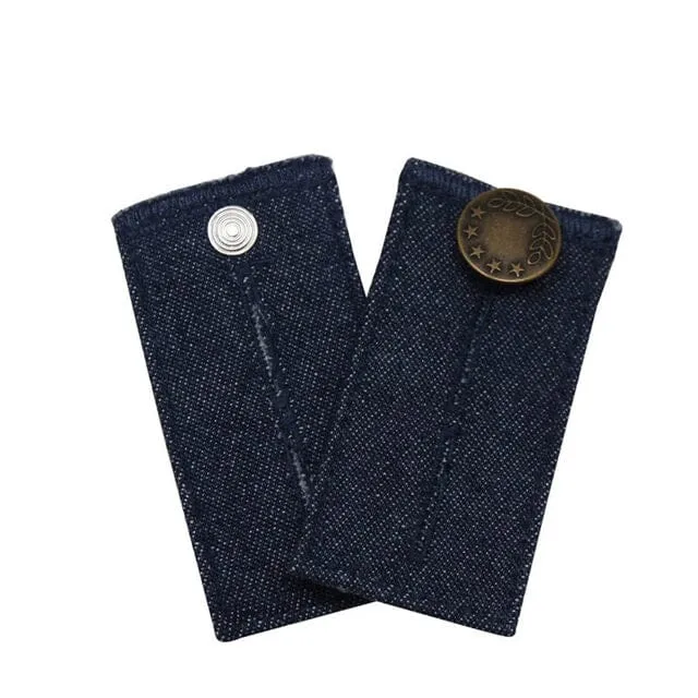 4-Piece: Jeans Elastic Waistband Button Extender Belt