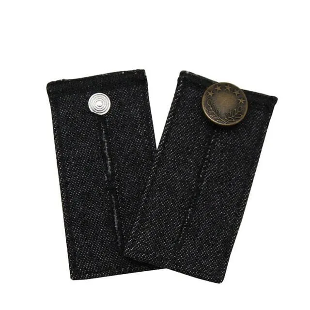 4-Piece: Jeans Elastic Waistband Button Extender Belt