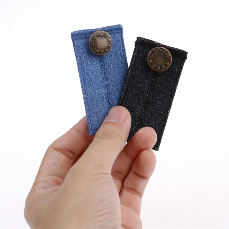 4-Piece: Jeans Elastic Waistband Button Extender Belt