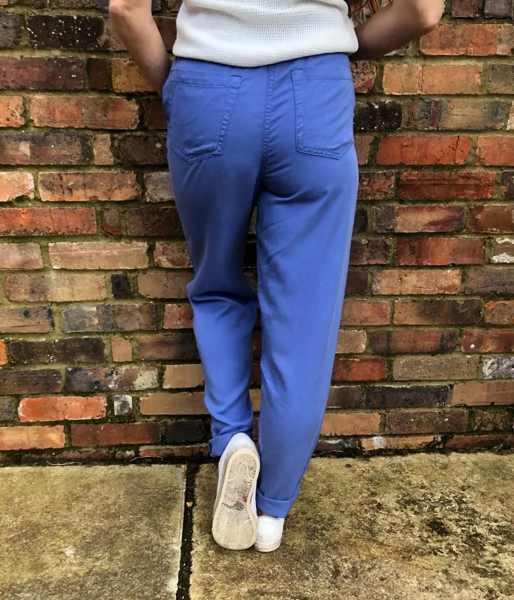 Blue Tencel Trousers Seconds