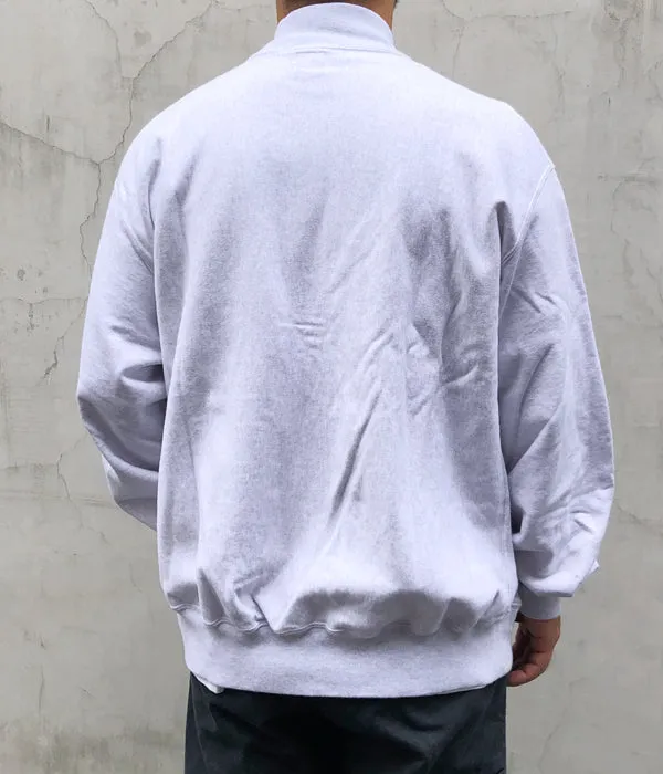 blurhms ROOTSTOCK/SOFT&HARD SWEAT SNAP CARDIGAN (HeatherWhite)