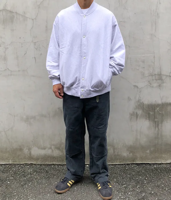 blurhms ROOTSTOCK/SOFT&HARD SWEAT SNAP CARDIGAN (HeatherWhite)