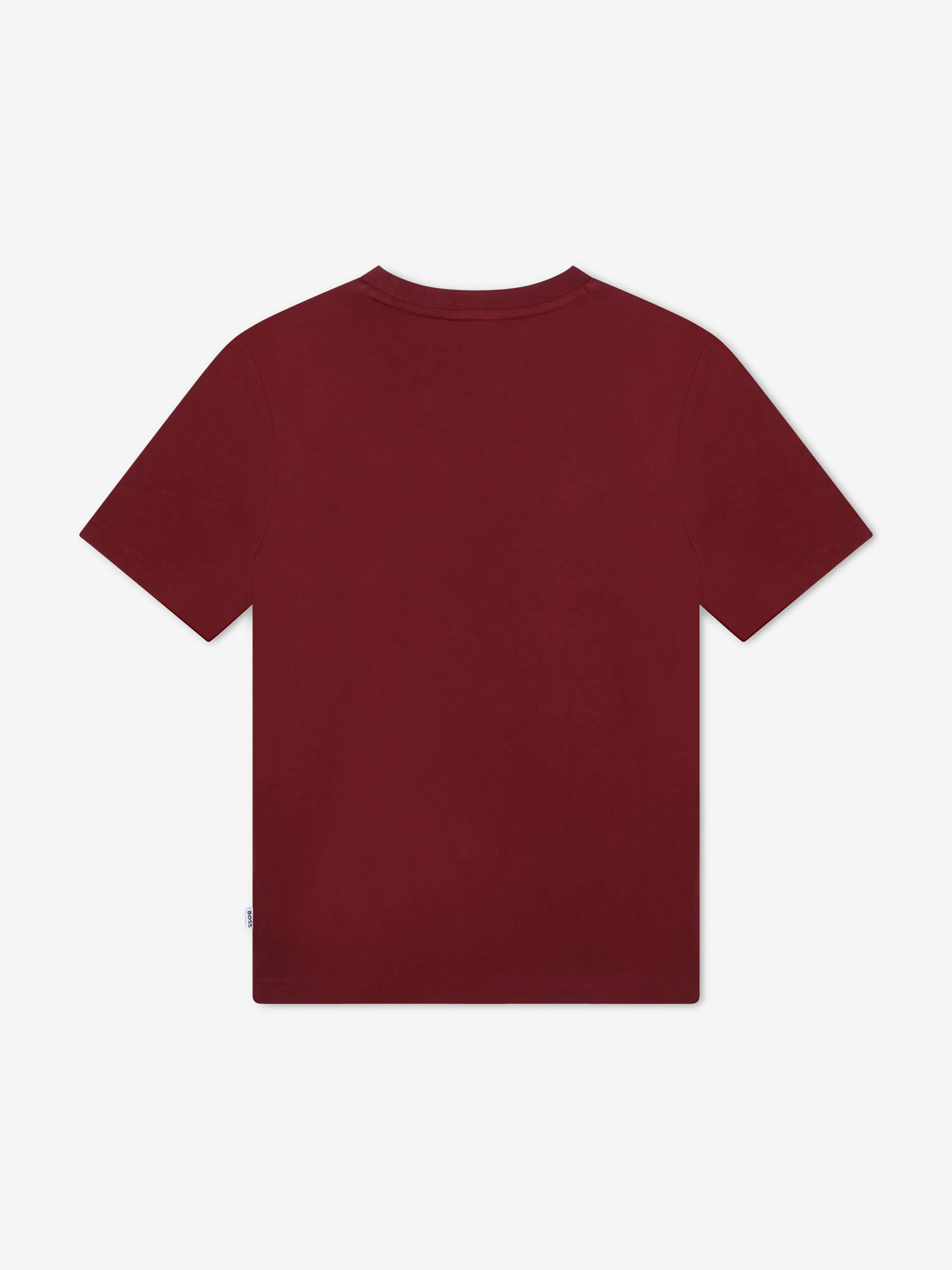 BOSS Boys Slogan Logo T-Shirt in Red