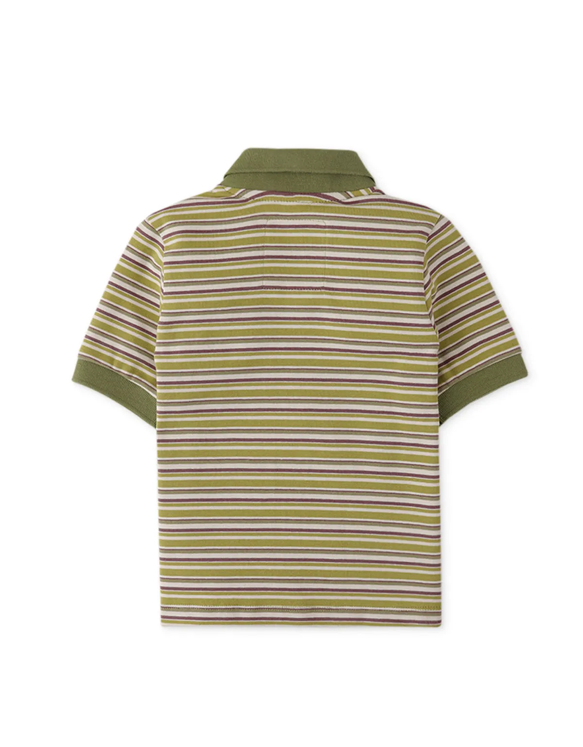 BOYS STRIPEY FINE RIB POLO