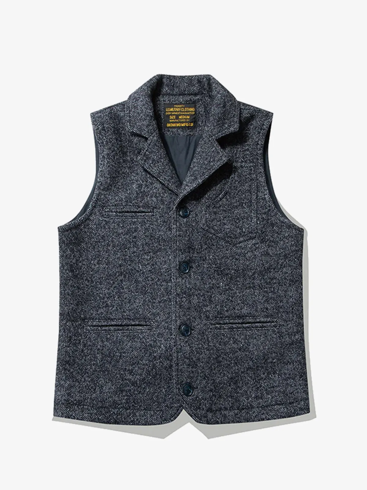 British Style Wool Blend Vest