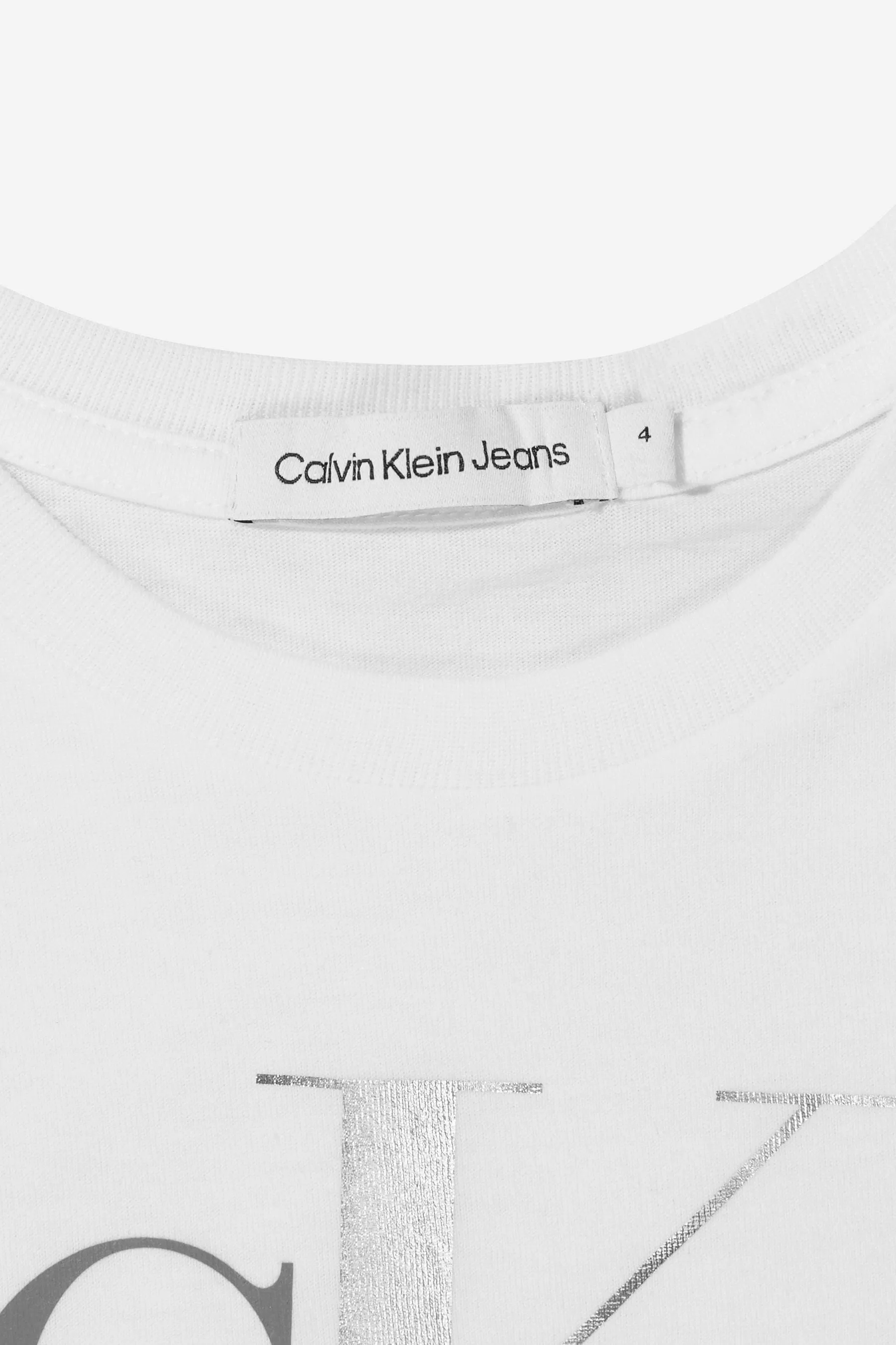 Calvin Klein Girls Cotton Monogram T-Shirt