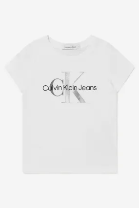 Calvin Klein Girls Cotton Monogram T-Shirt