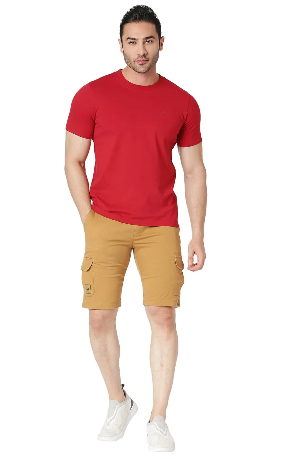 Cargo Cotton Stretch Shorts