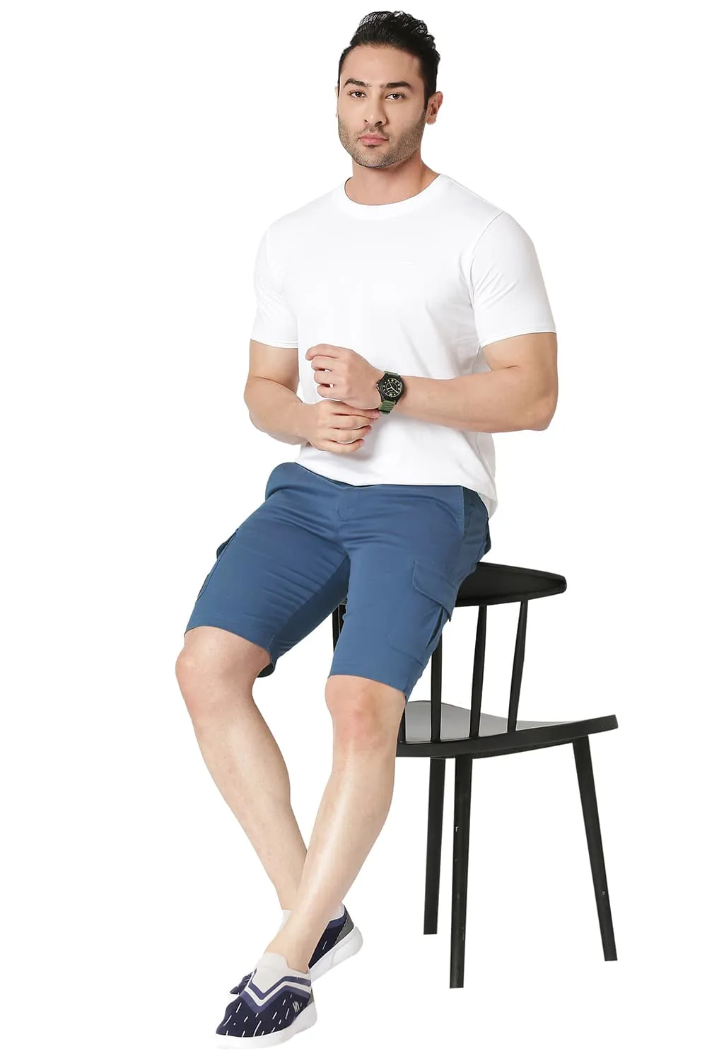 Cargo Cotton Stretch Shorts