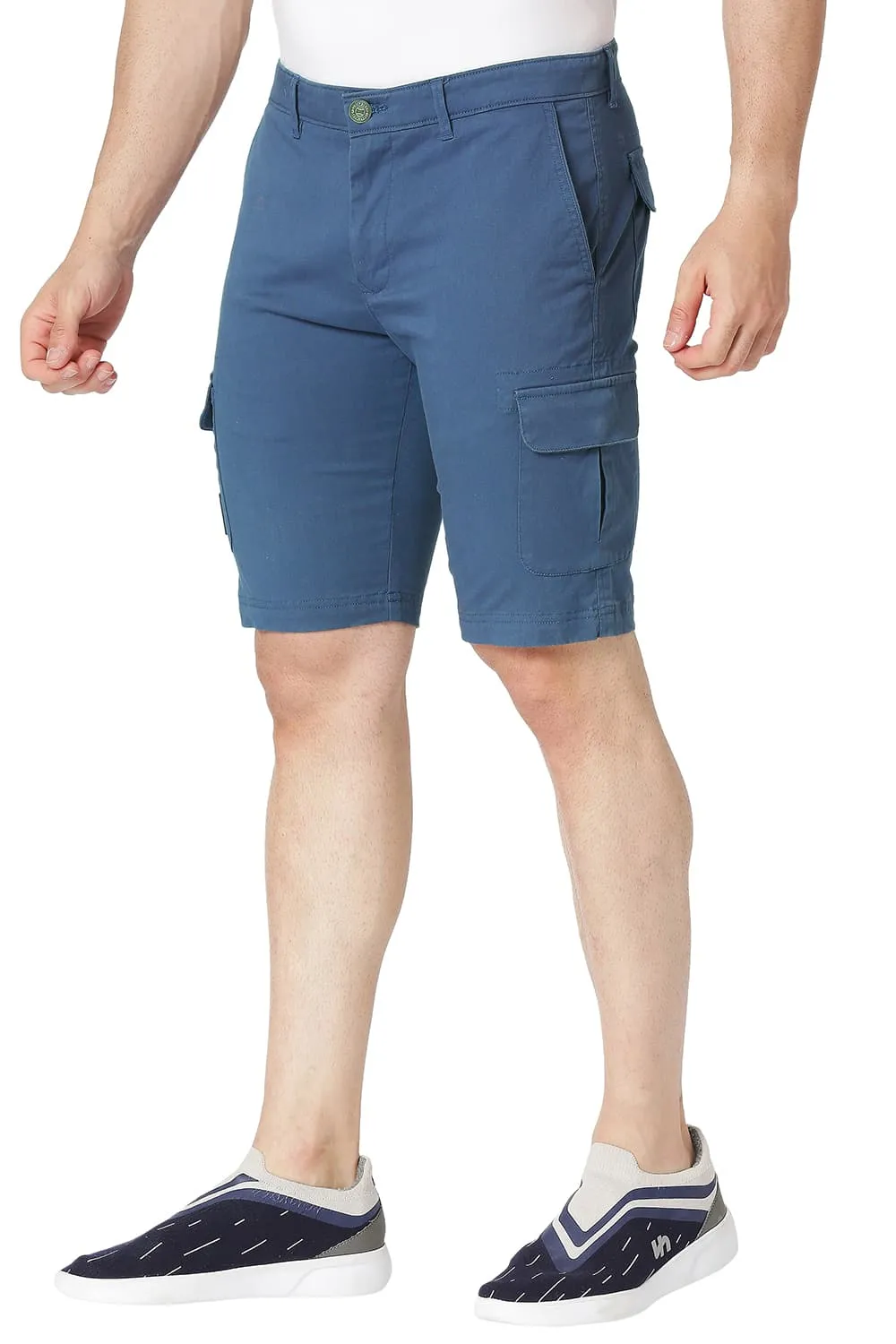 Cargo Cotton Stretch Shorts