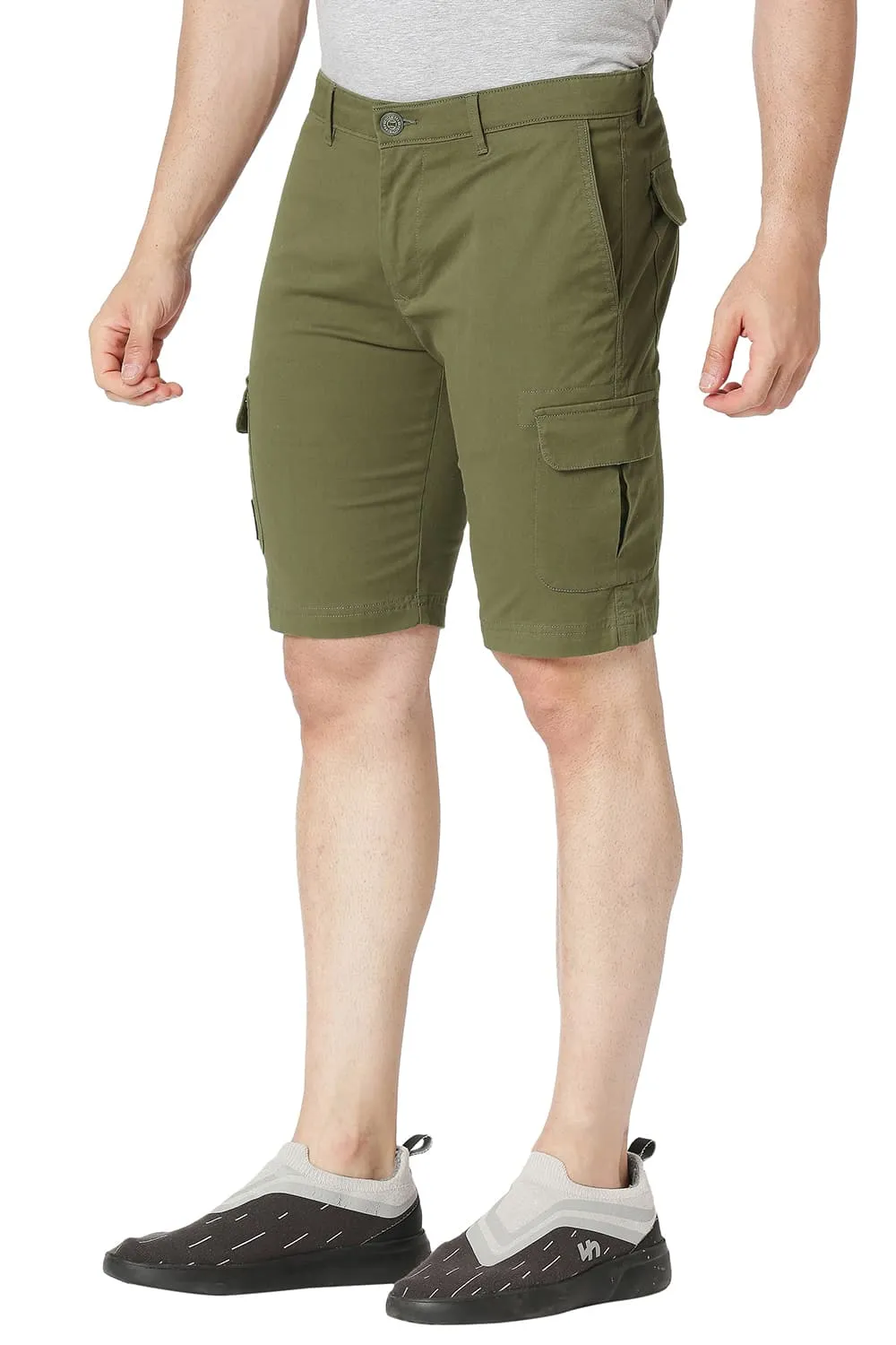 Cargo Cotton Stretch Shorts