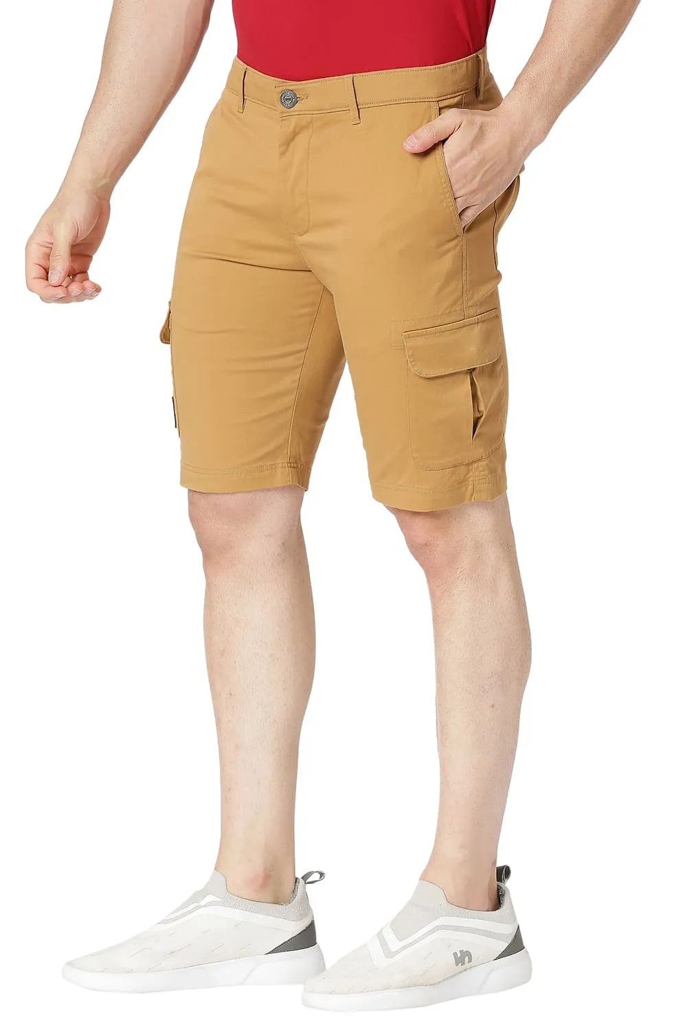 Cargo Cotton Stretch Shorts