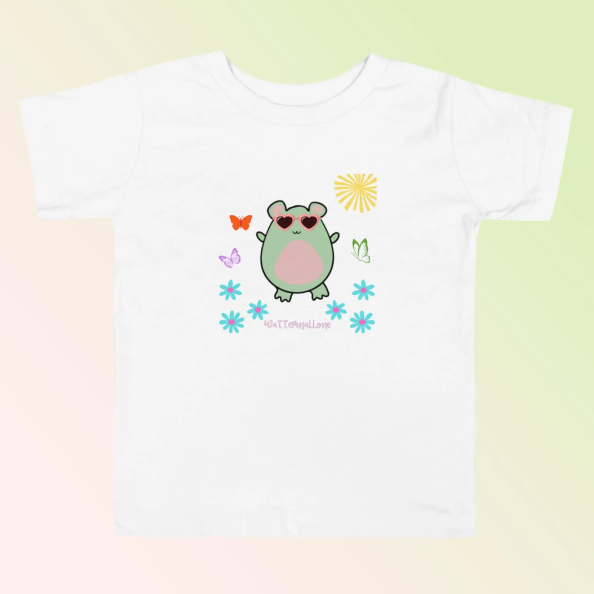 Cheerful Butterflies Toddler Short Sleeve Tee