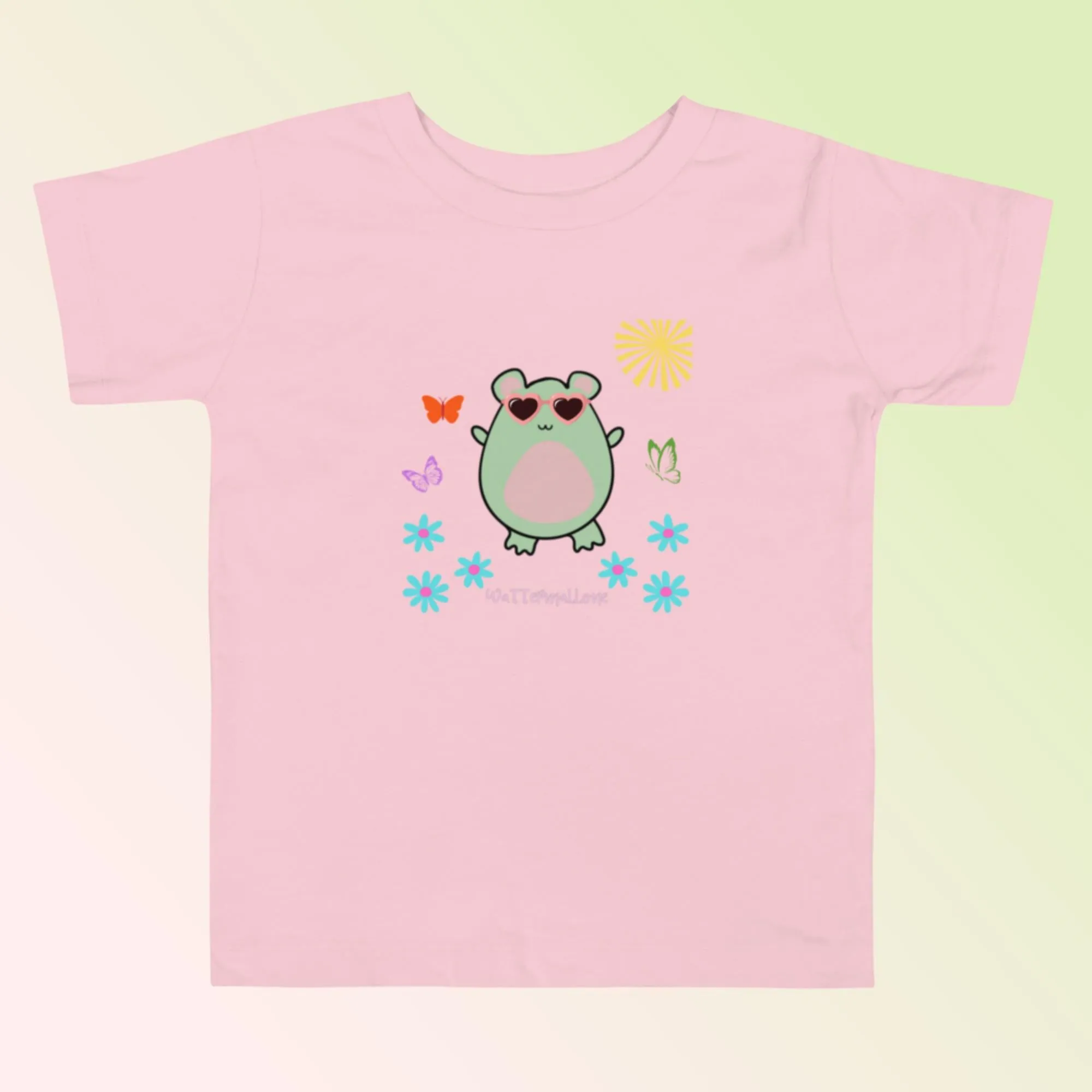 Cheerful Butterflies Toddler Short Sleeve Tee