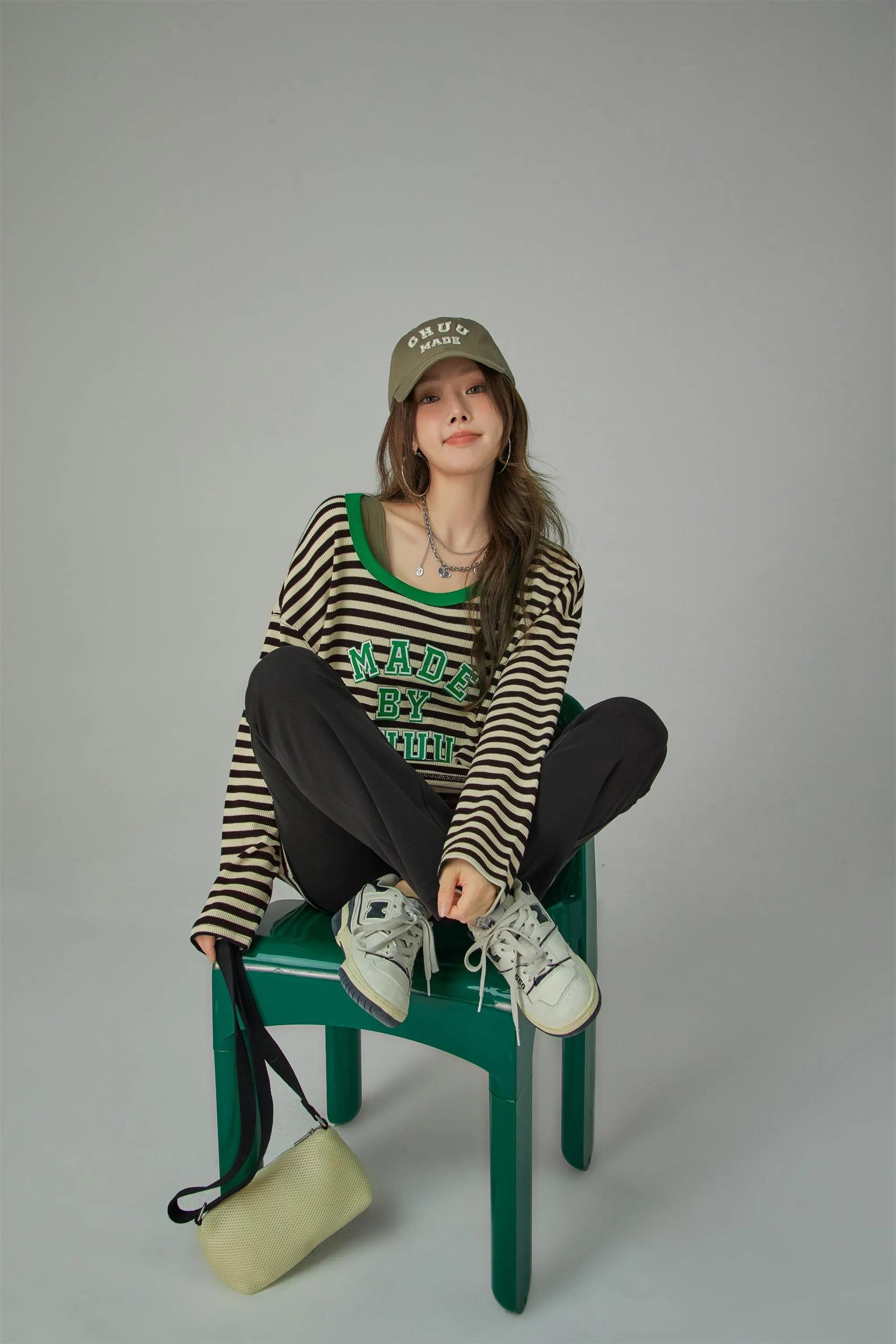 Cheerful Striped Long Sleeve T-Shirt