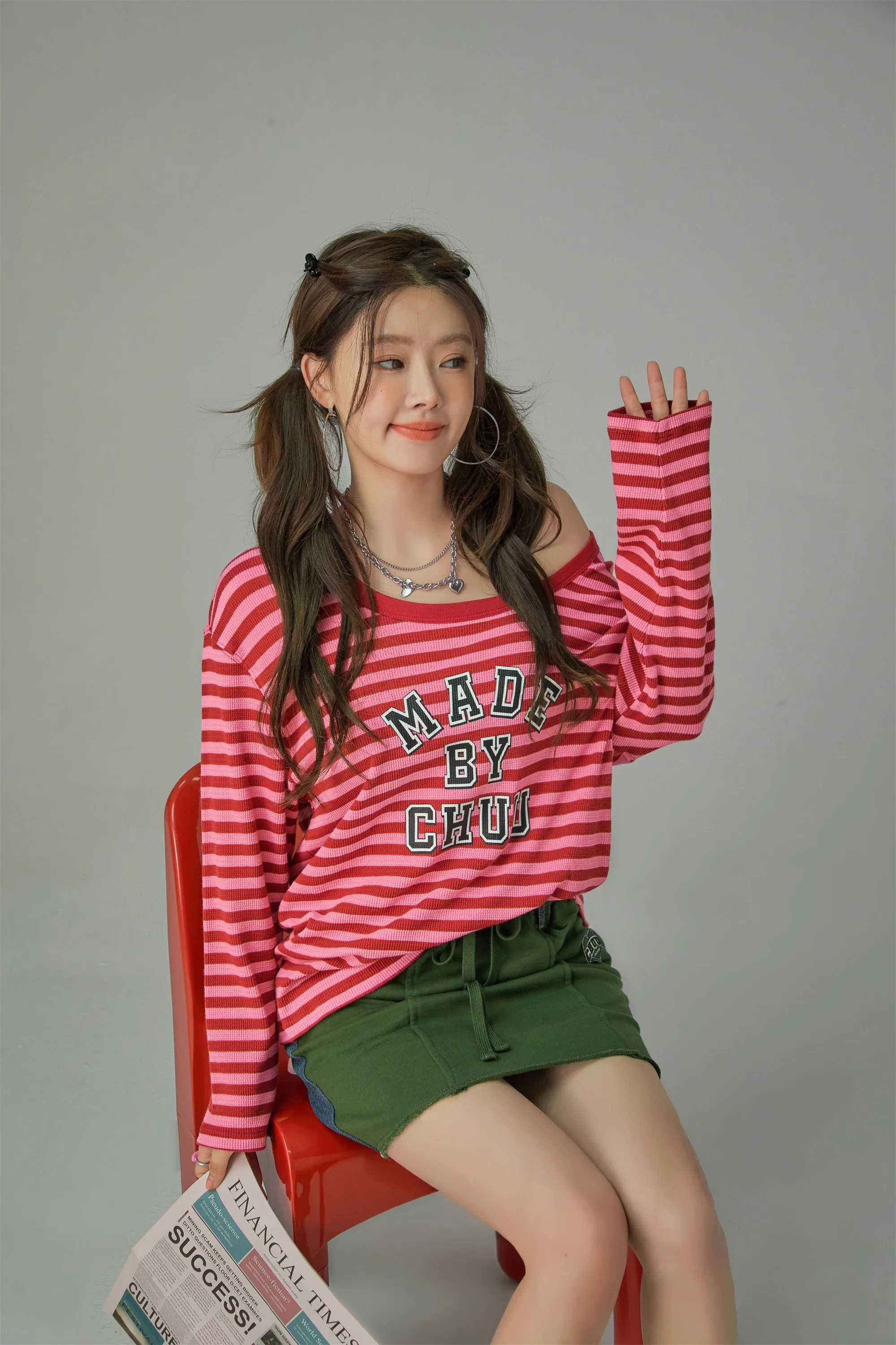 Cheerful Striped Long Sleeve T-Shirt