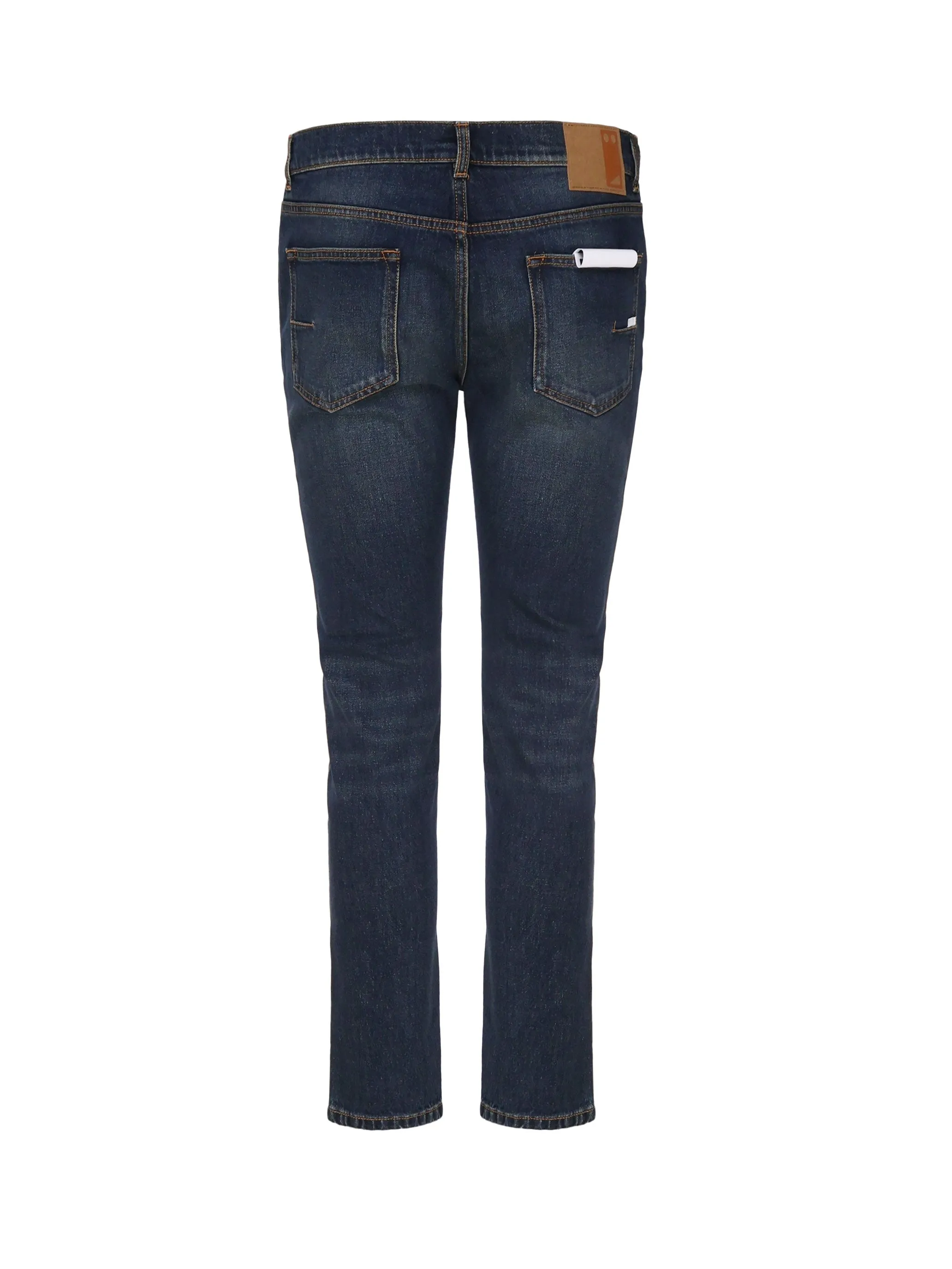 Dark Denim Elastic Cotton Jeans