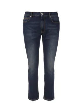 Dark Denim Elastic Cotton Jeans