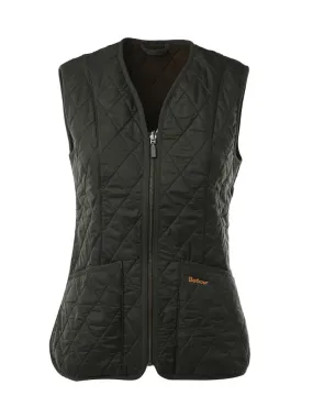 Dark Olive Fleece Vest with Pockets