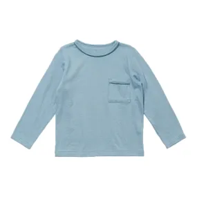 Dusty Blue Edward Baby Long-Sleeve Tee