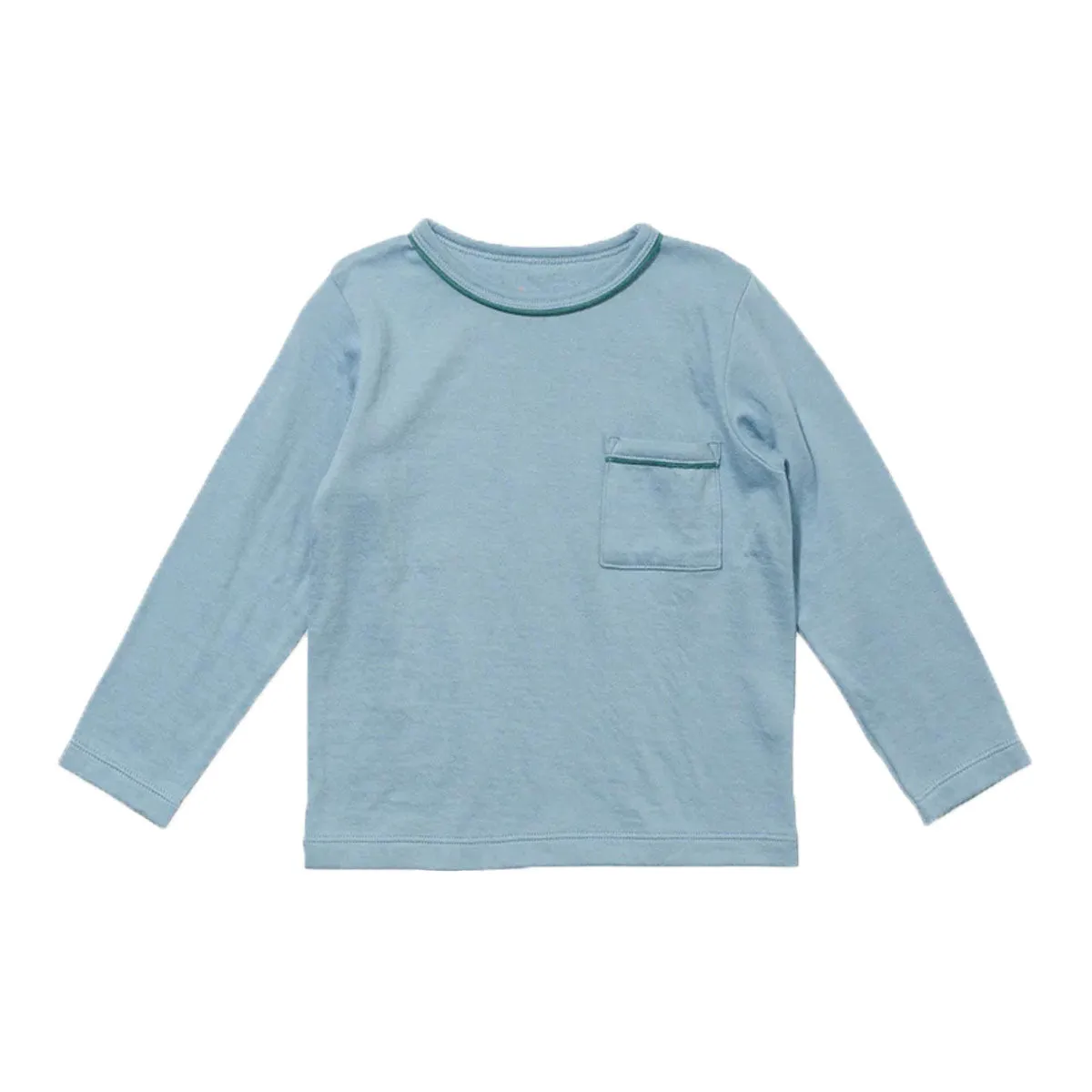 Dusty Blue Edward Baby Long-Sleeve Tee