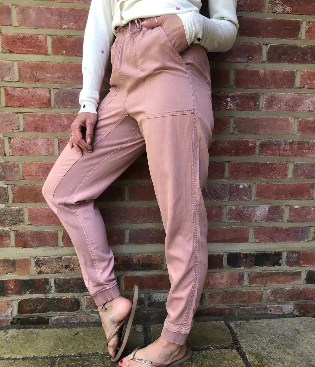 Dusty Pink Tencel Joggers