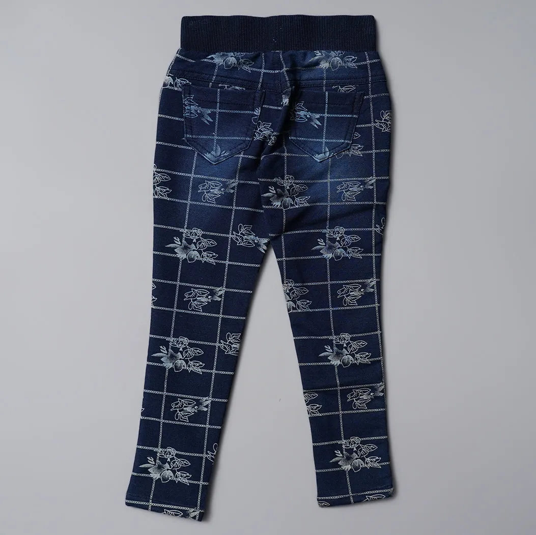 Elastic Denim Jeans for Girls