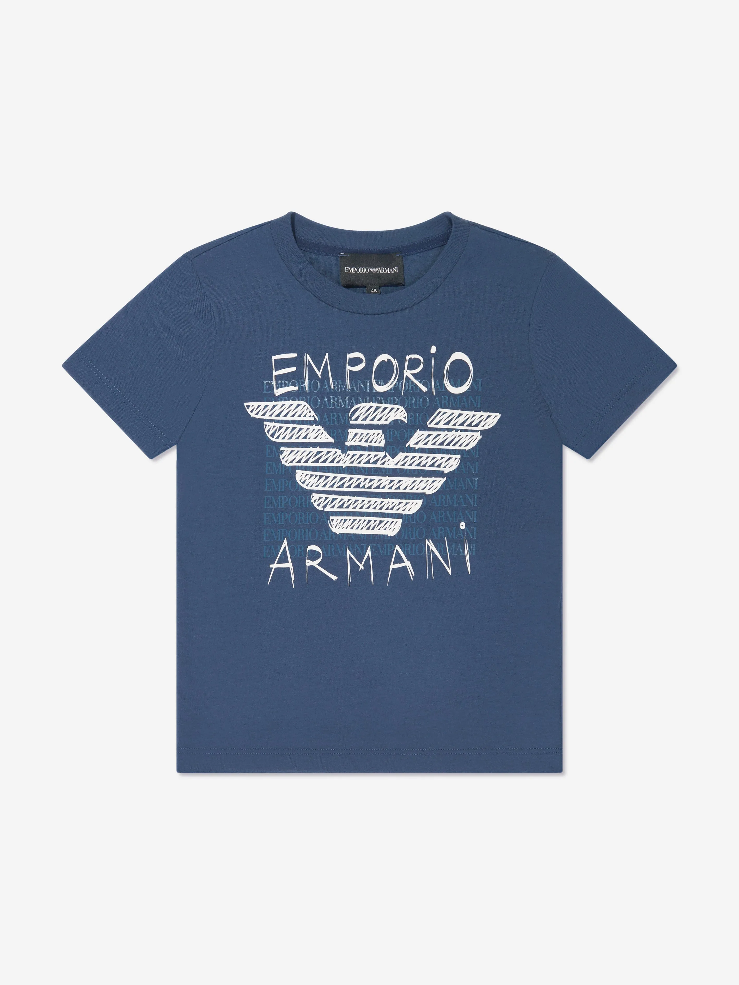 Emporio Armani Boys 3 Pack T-Shirts Set in Multicolour