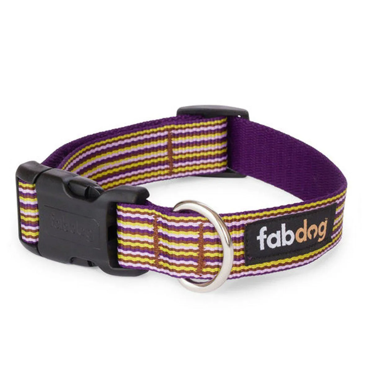 Fabdog | Mini Stripe Collar Purple