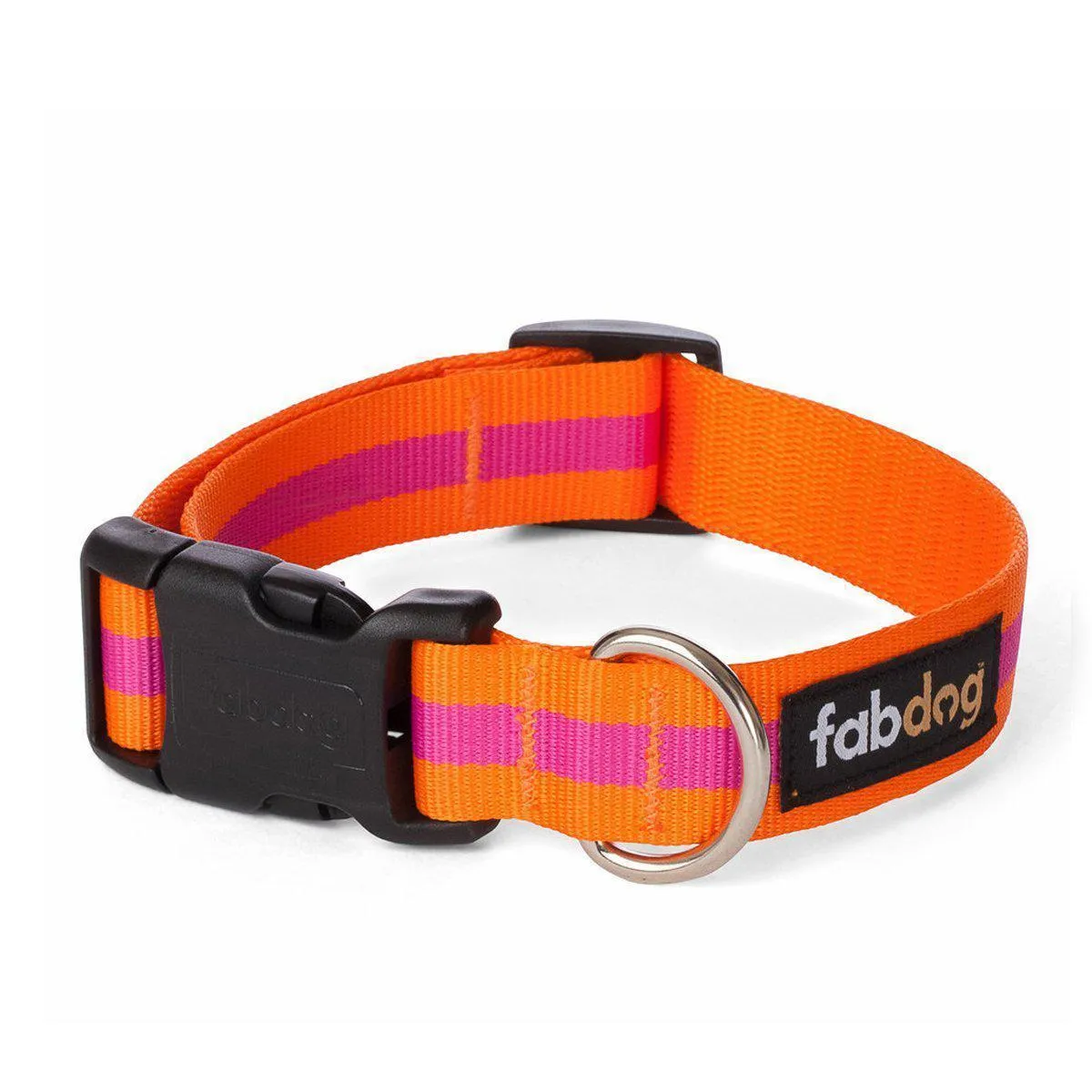 Fabdog | Stripe Collar Orange