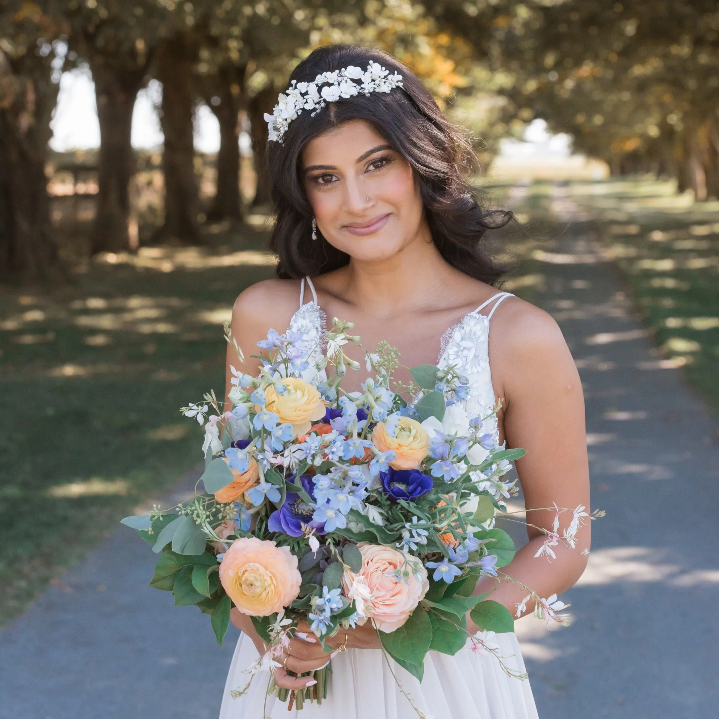 Fairytale Orange and Blue Sacramento Styled Shoot