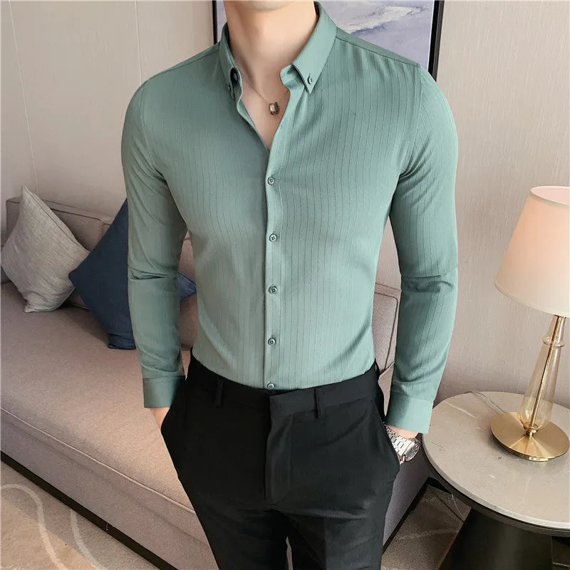 Gentlemen Business Formal Striped Shirts