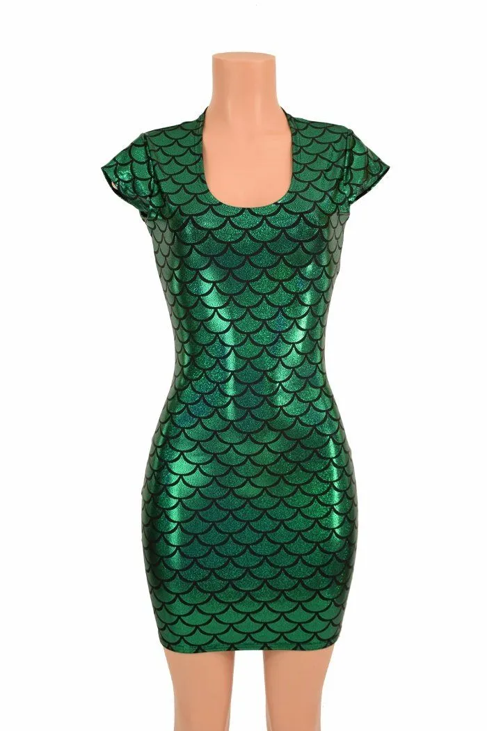 Green Mermaid Bodycon Dress