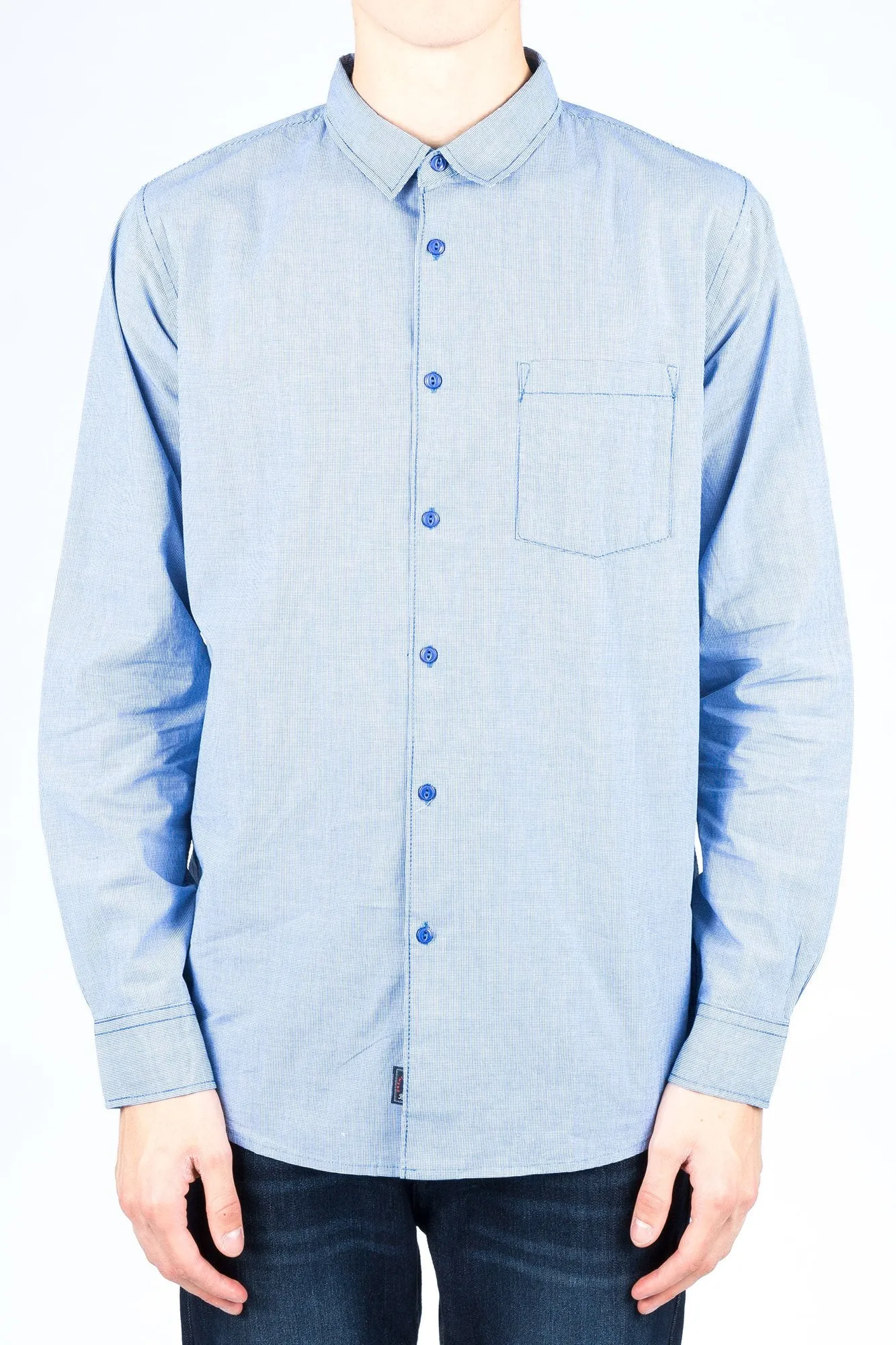 Guys Long Sleeve Striped Print Shirt