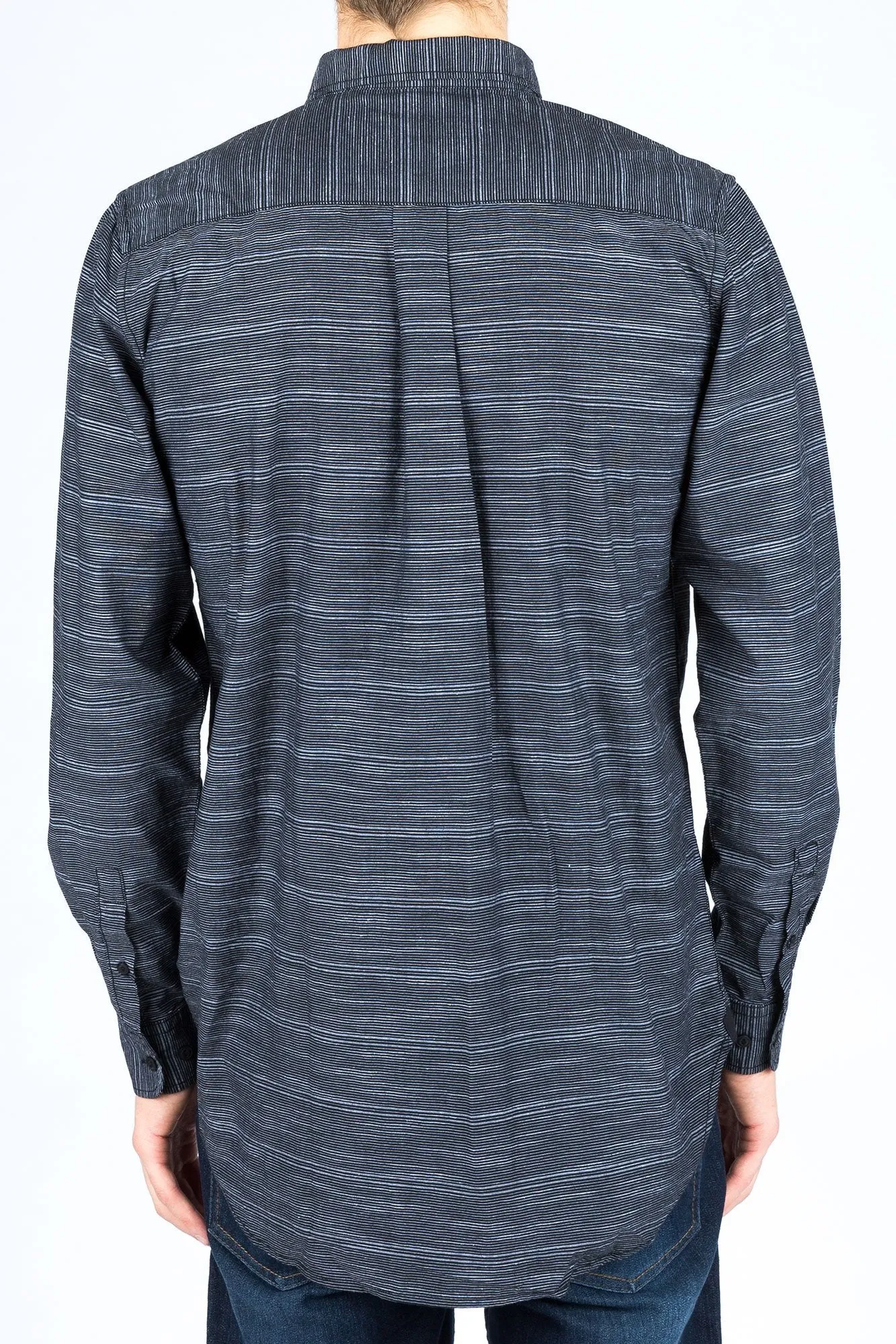 Guys Long Sleeve Striped Print Shirt