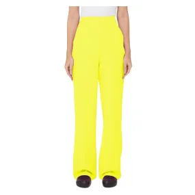 Hinnominate Elegant Soft Yellow Trousers