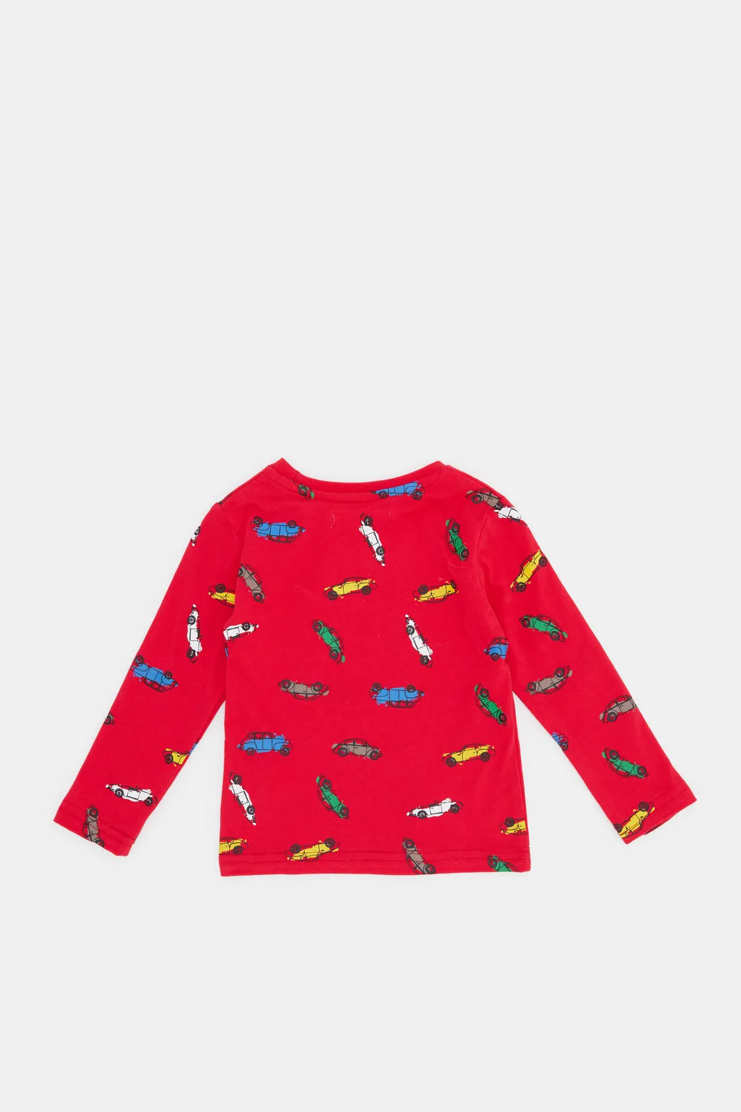 Infant Boys Red Cars Print T-Shirt