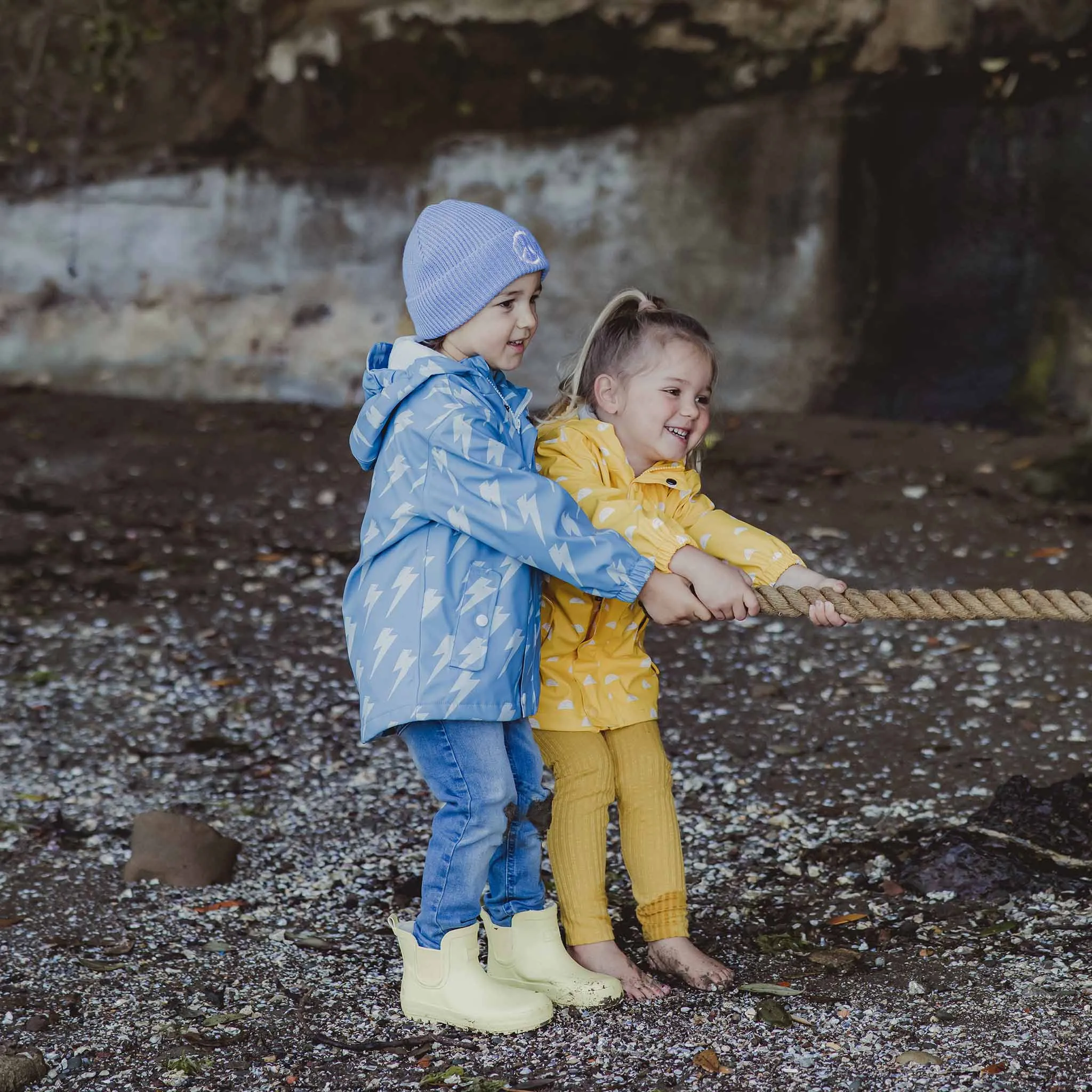 Lightning Bolt Recycled Lined Raincoat