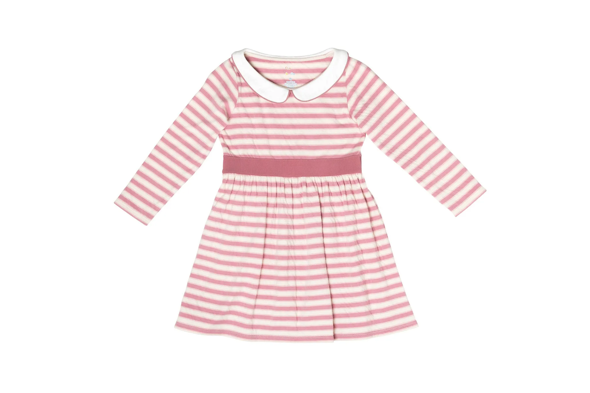 Marie Clare Dress Rose Rugby Stripe