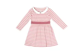 Marie Clare Dress Rose Rugby Stripe