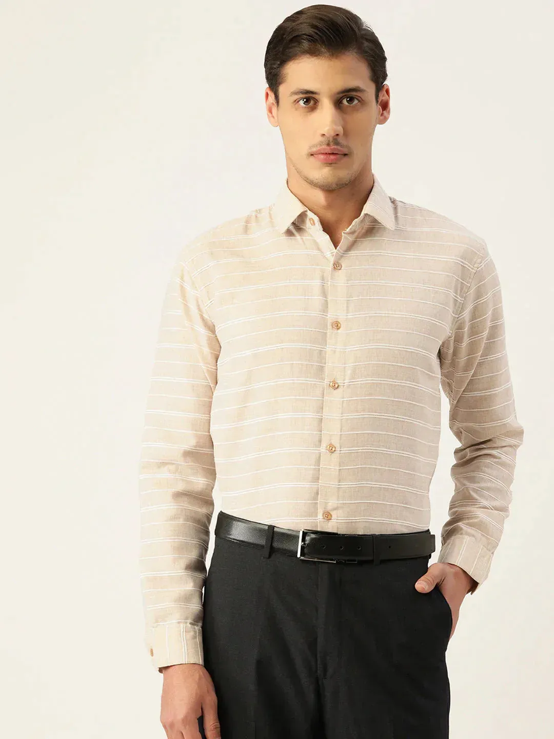 Men's Cotton Striped Formal Shirts - Taantav