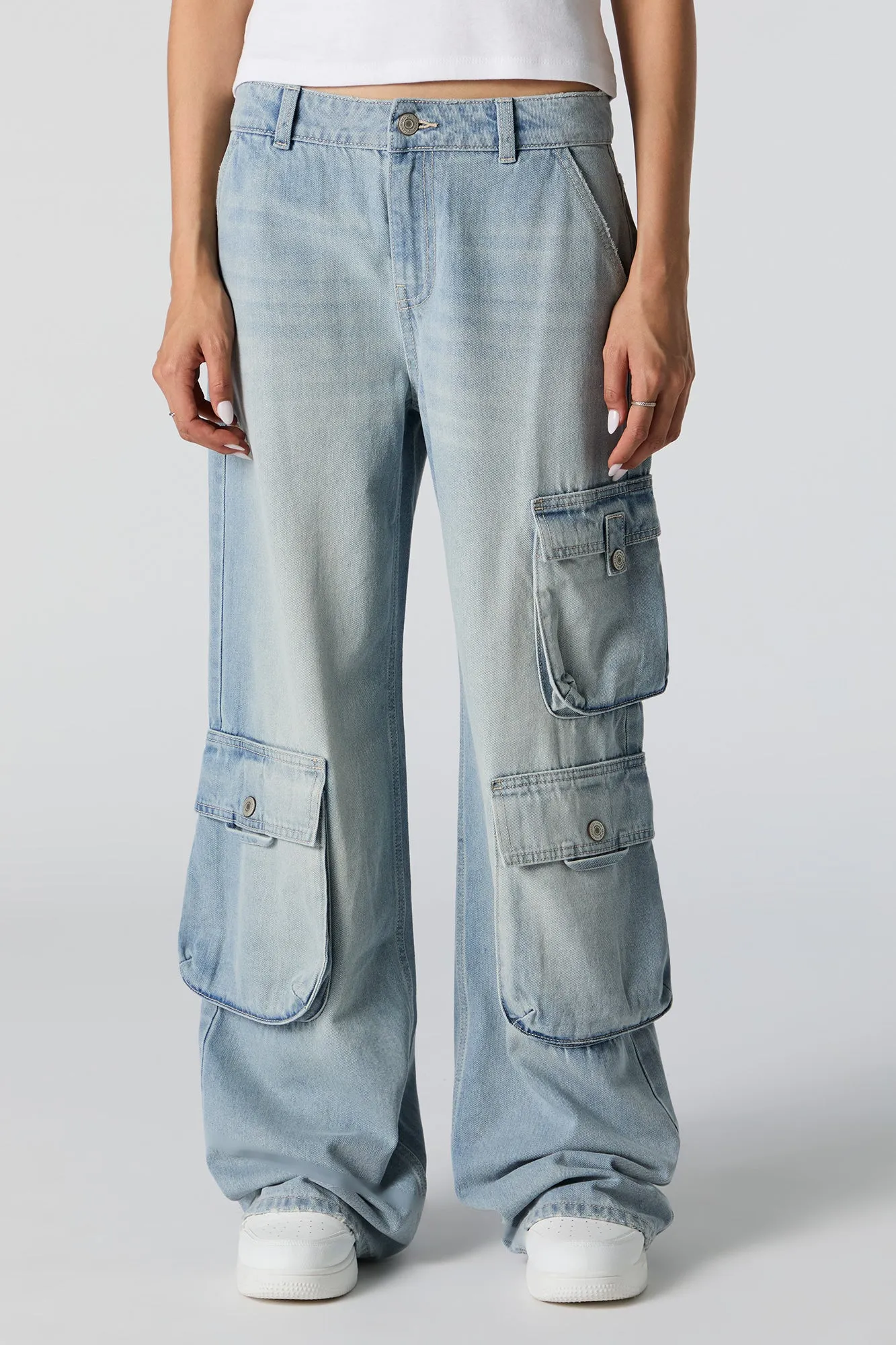 Mid Rise Cargo Jean