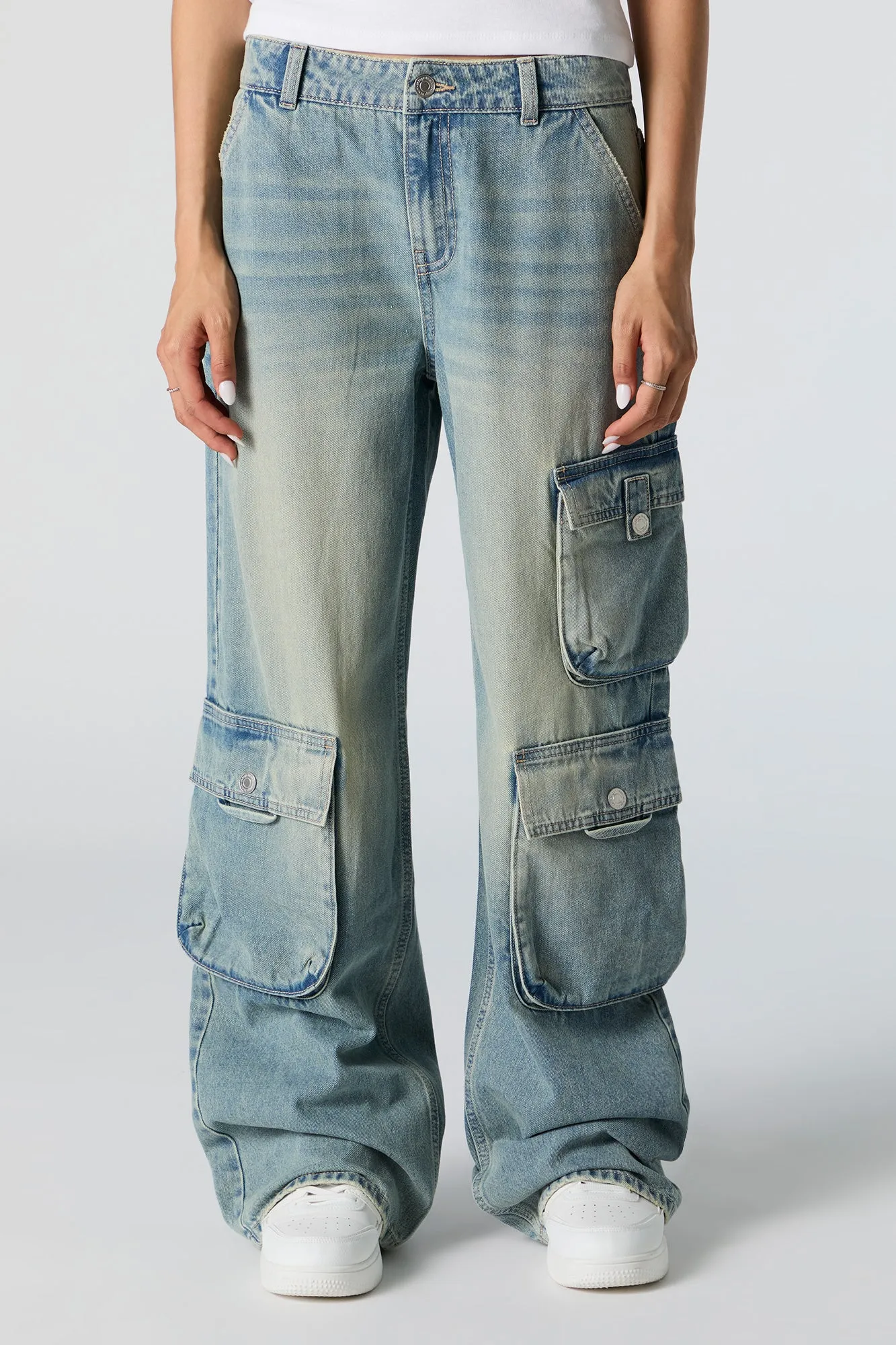 Mid Rise Cargo Jean